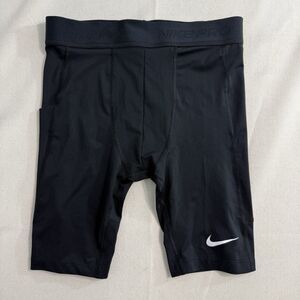 Nike Pro Compression Shorts Black Dri Fit Training Base Layer Boys XL Tight Fit